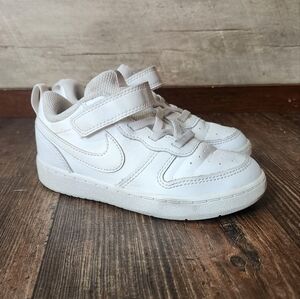 Nike Court Borough White Toddler Size 9
